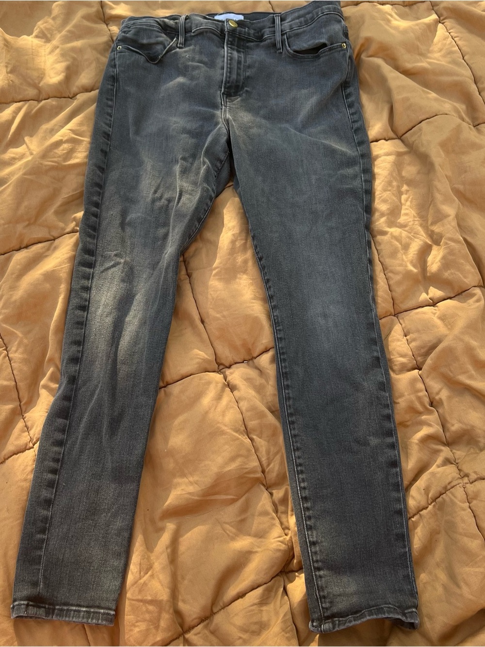 Frame Denim Women's Faded Black Le High Skinny Jeans Size 32